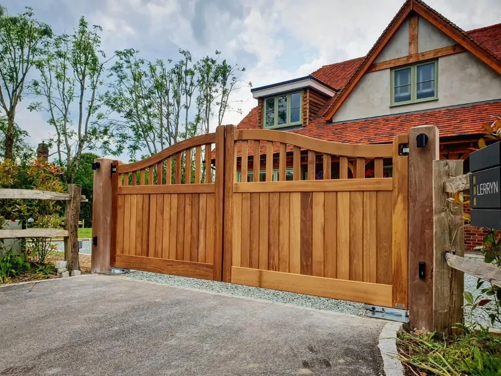 wooden gates