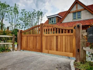wooden gates