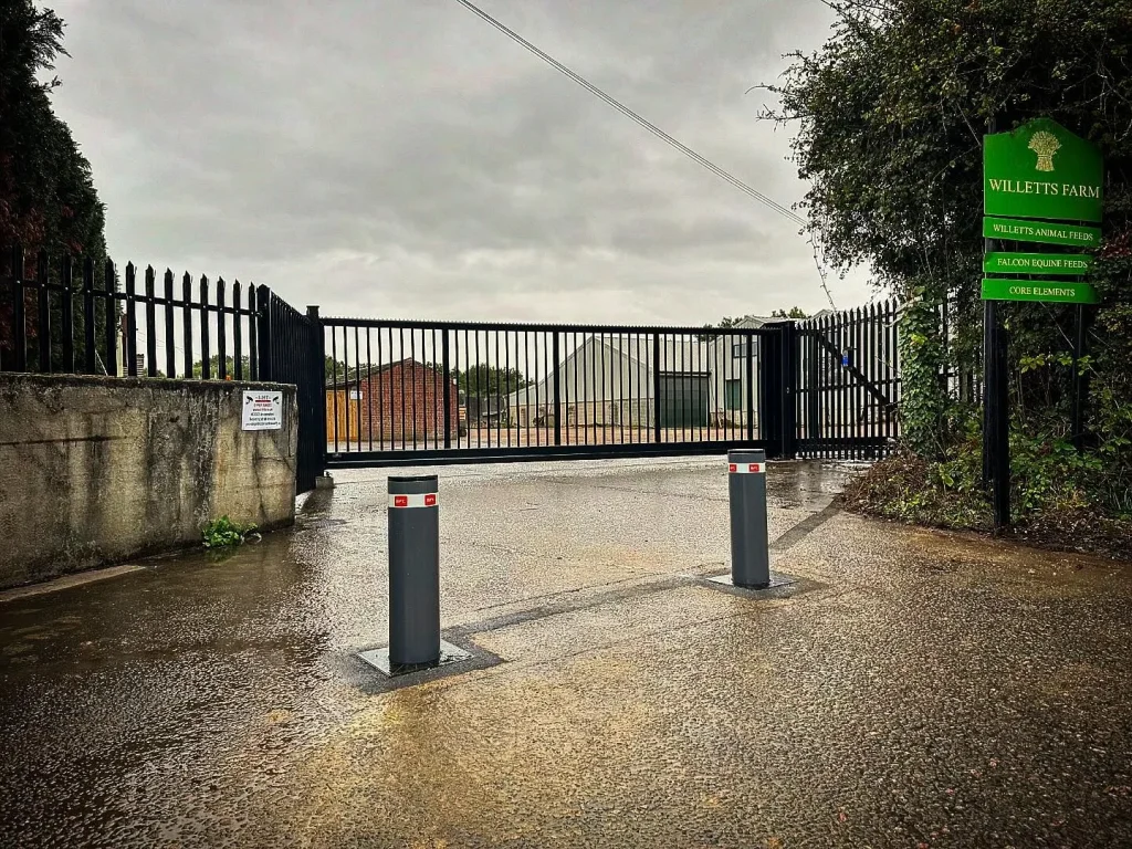 security gates at a farm