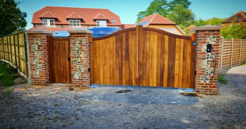 wooden gates
