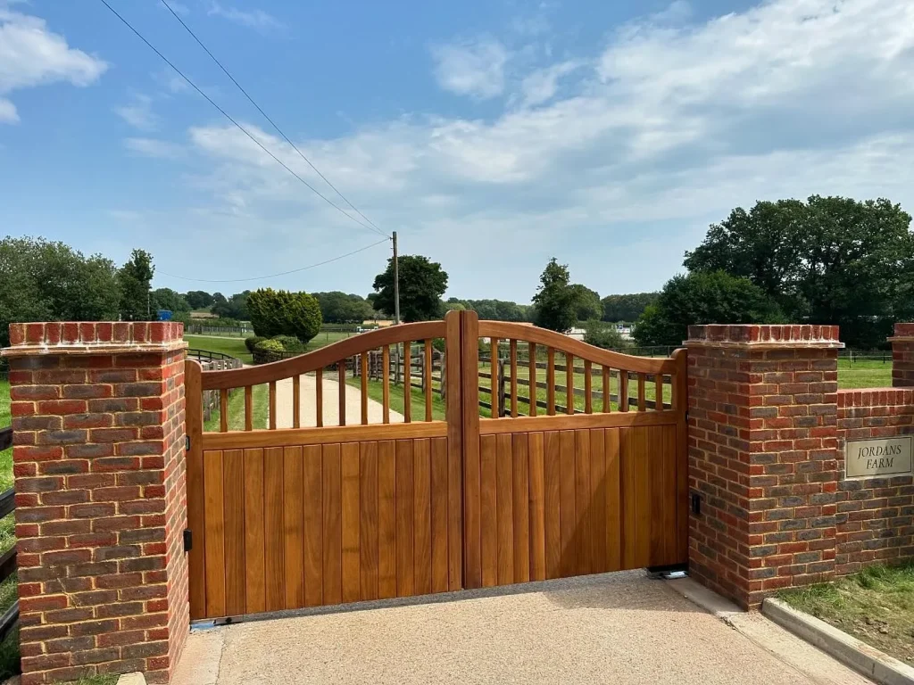wooden gates