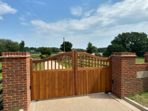 wooden gates
